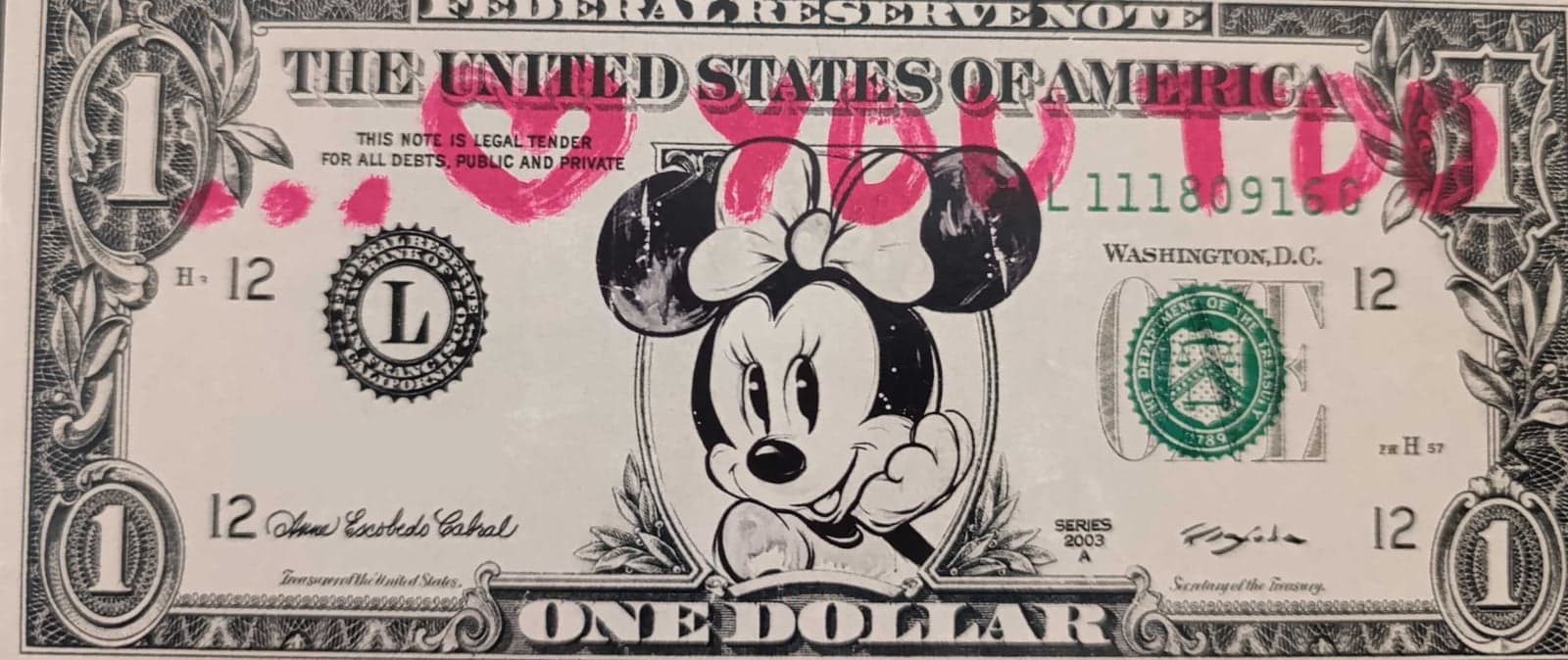 Dólar de Maseda, edición Minnie
